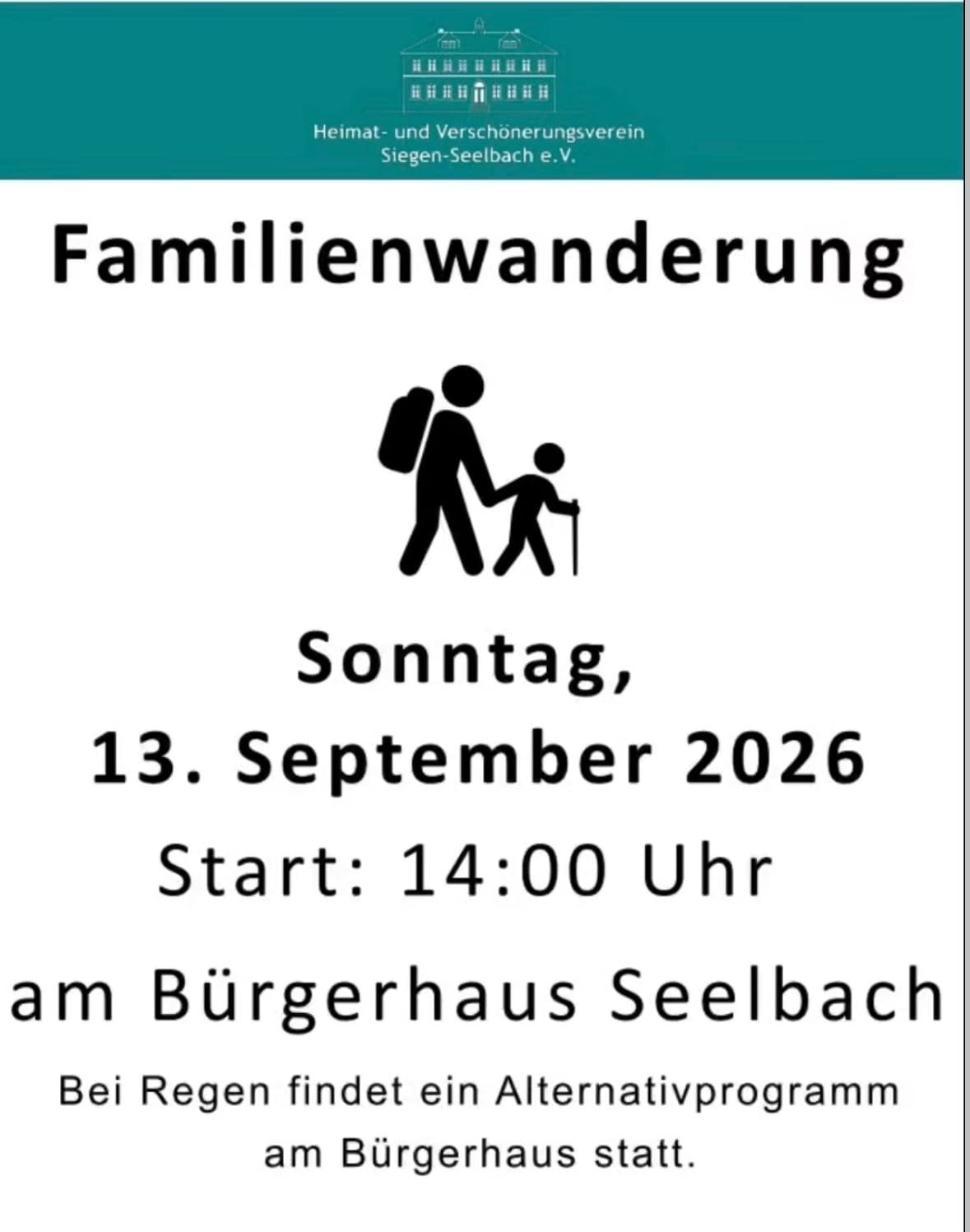 Familienwanderung in Bürgerhaus Seelbach