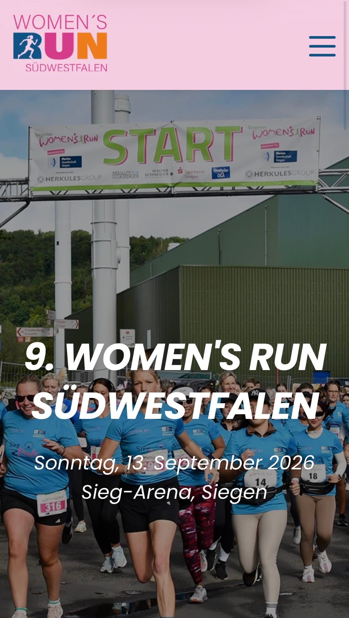 9. Women’s Run Südwestfalen in Sieg-Arena