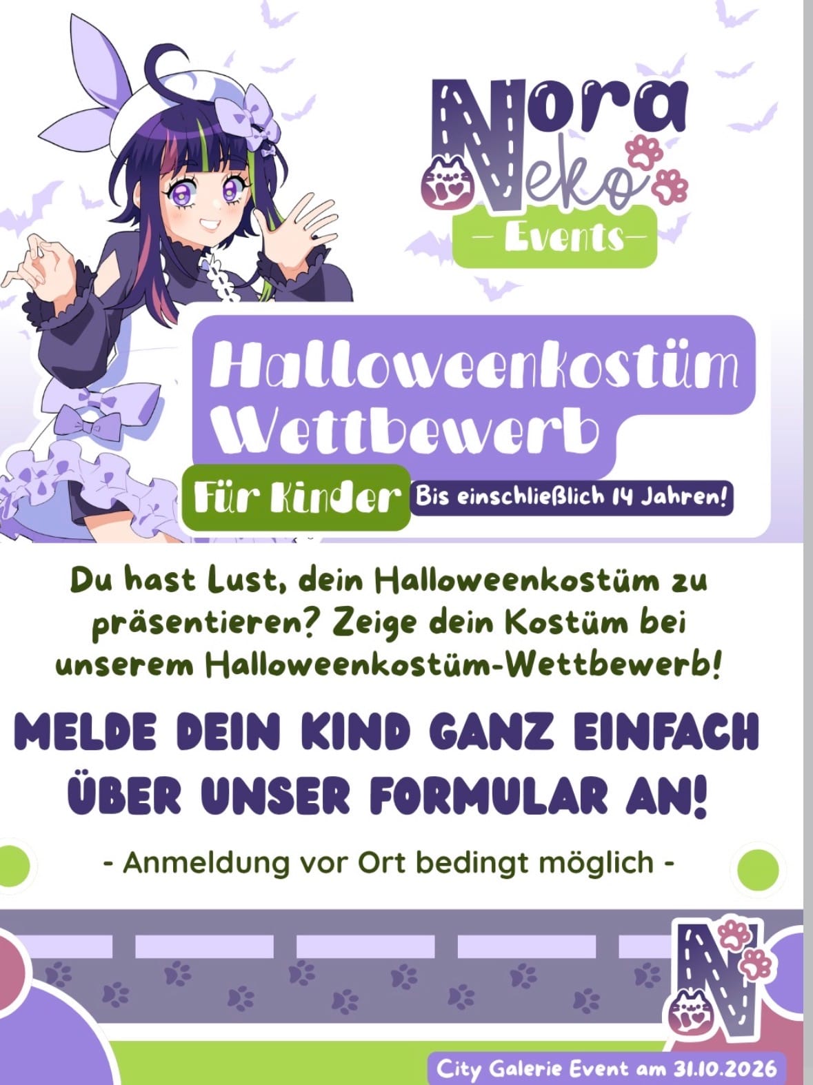 Halloweenkostüm-Wettbewerb in City Galerie (Erdgeschoss)