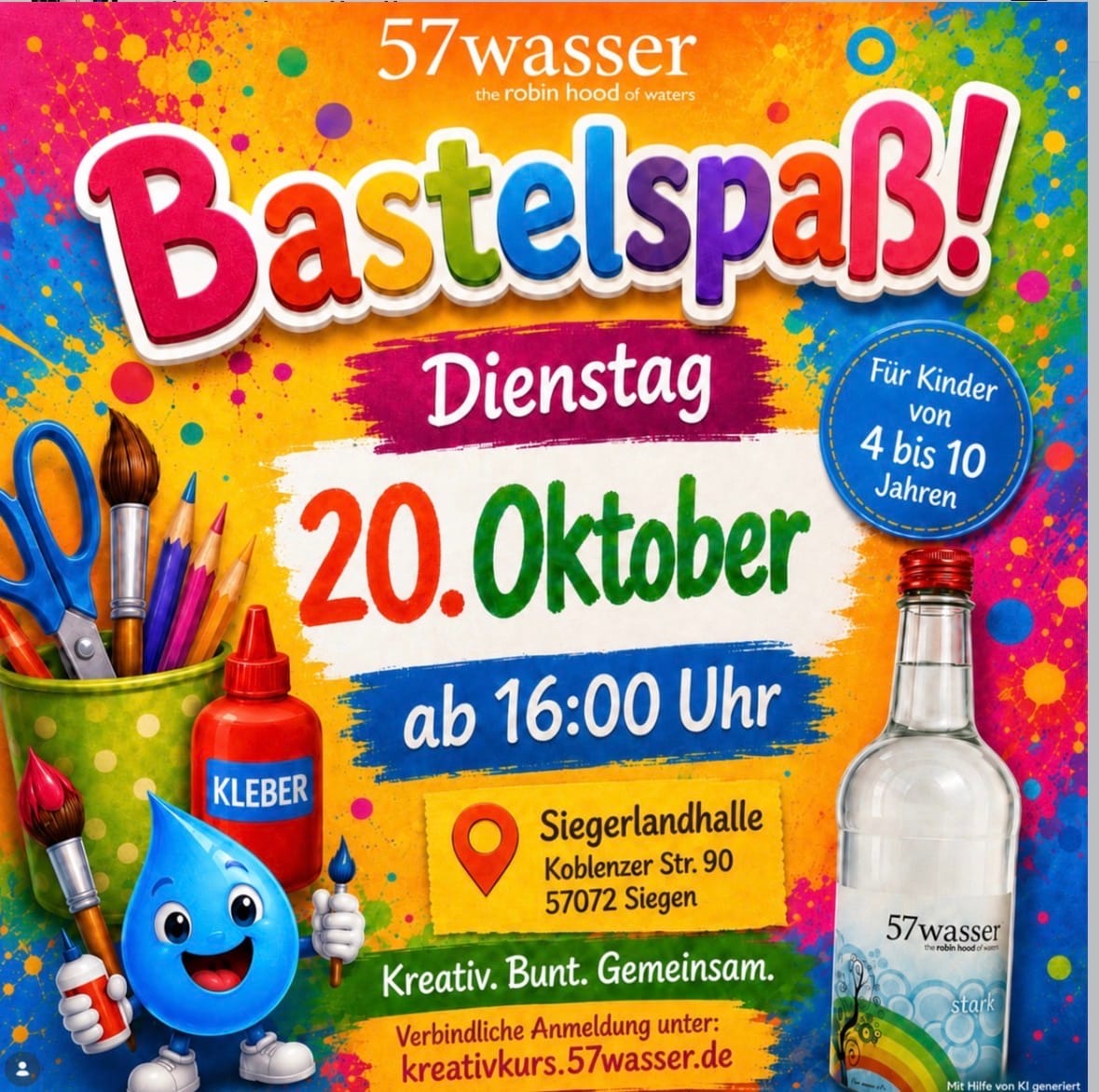 Bastelspaß mit 57Wasser! in Siegerlandhalle