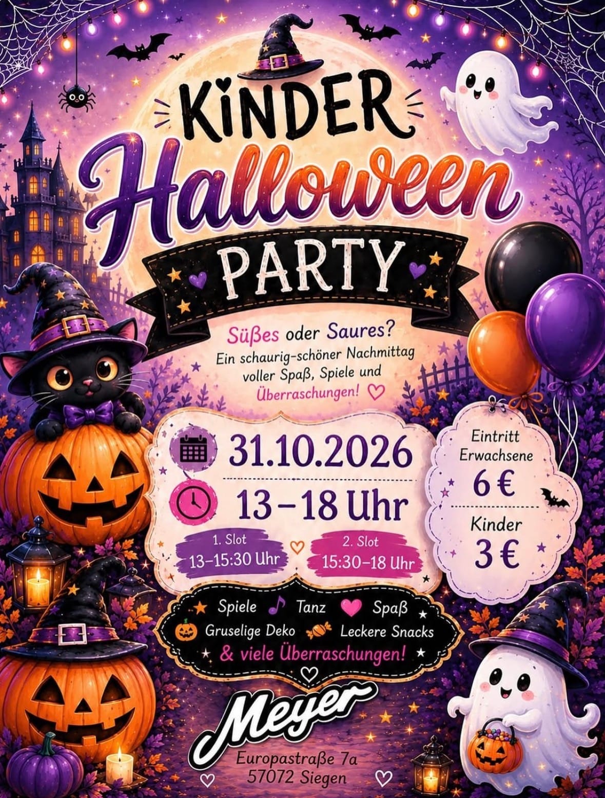Kinder Halloween Party in Meyer