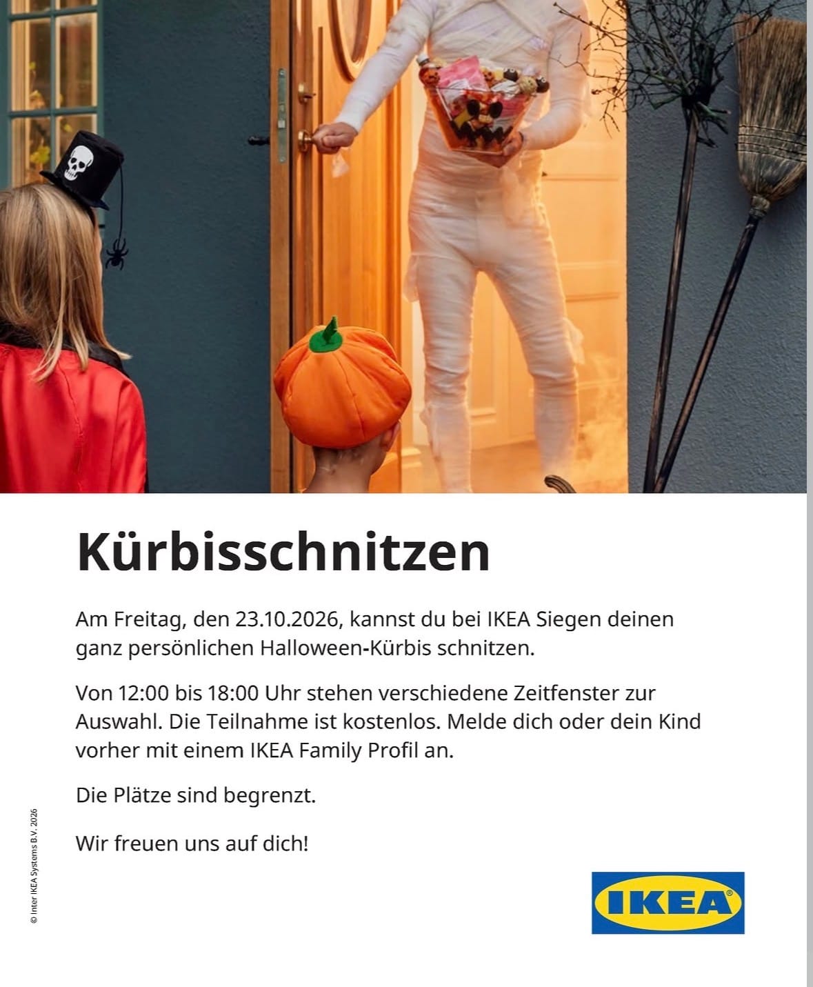 Kürbisschnitzen in IKEA Siegen