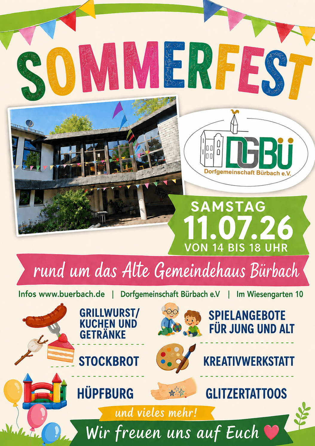 Sommerfest in Bürbach in Alte Gemeindehaus Bürbach