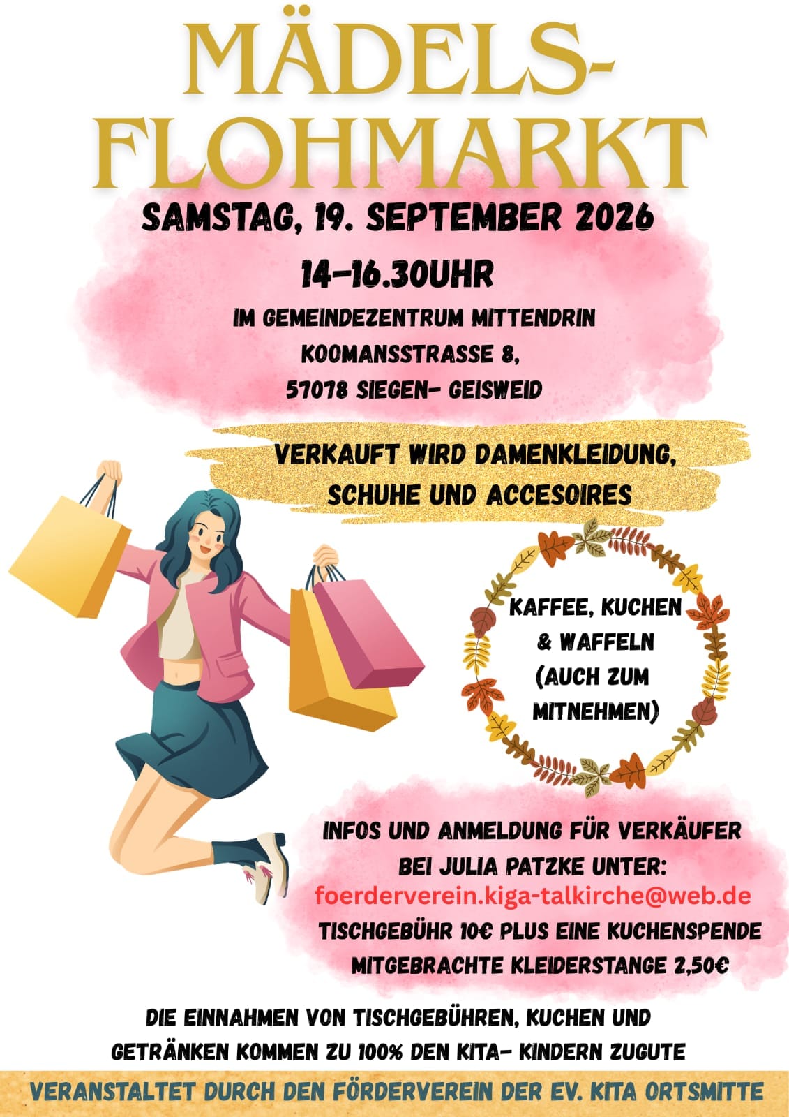 Mädels-Flohmarkt in Gemeindezentrum Mittendrin