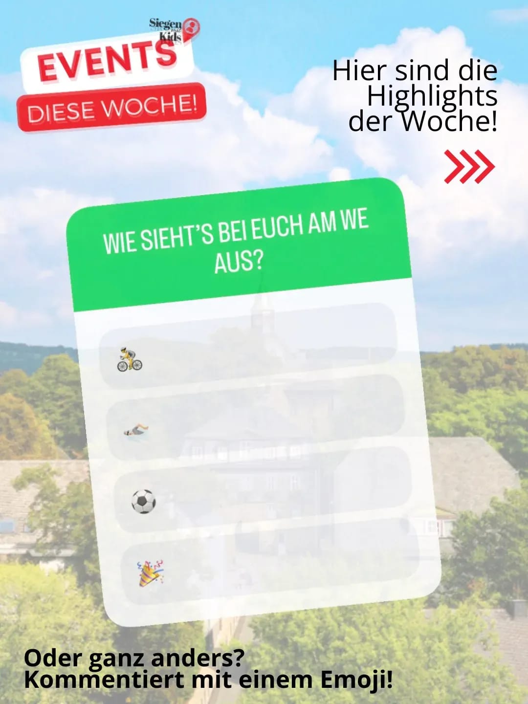 Hi & Hier sind die Events der Woche! ☀️ - Instagram Bild 1