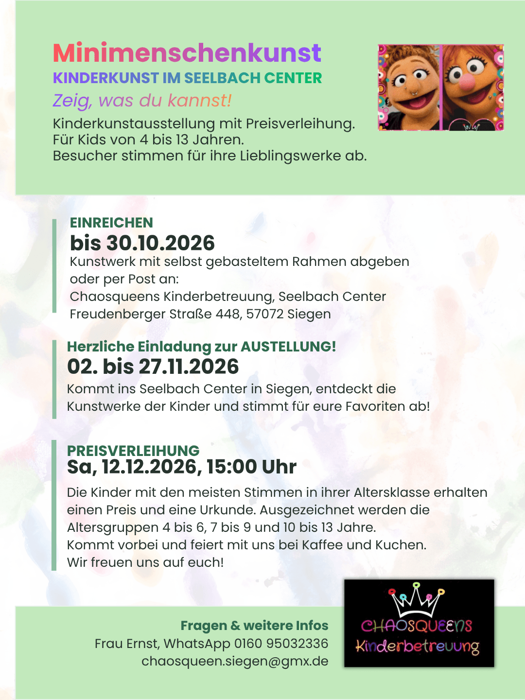 Minimenschenkunst in Seelbach Center