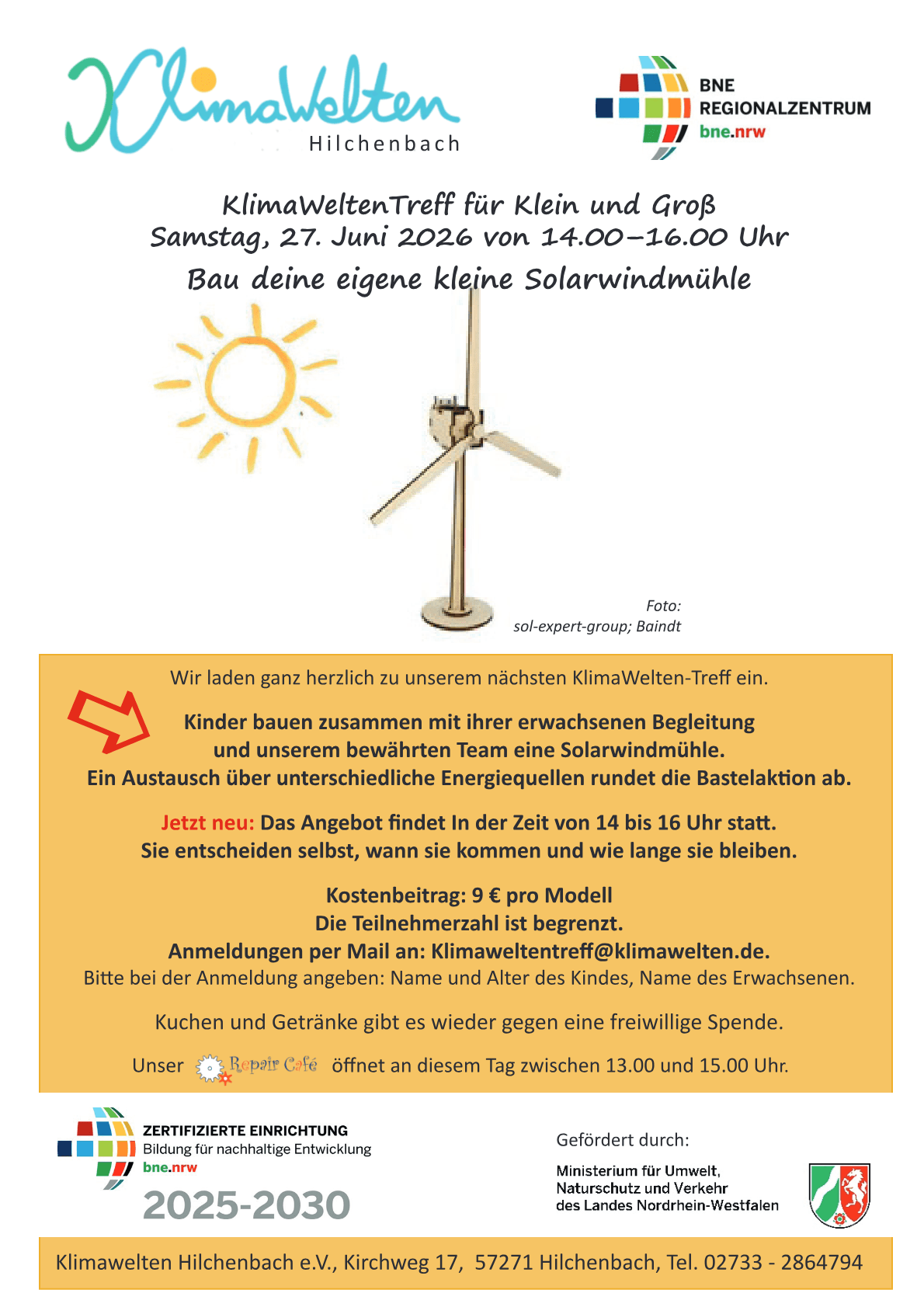 KlimaWeltenTreff für Klein und Groß in Klimawelten Hilchenbach e.V.
