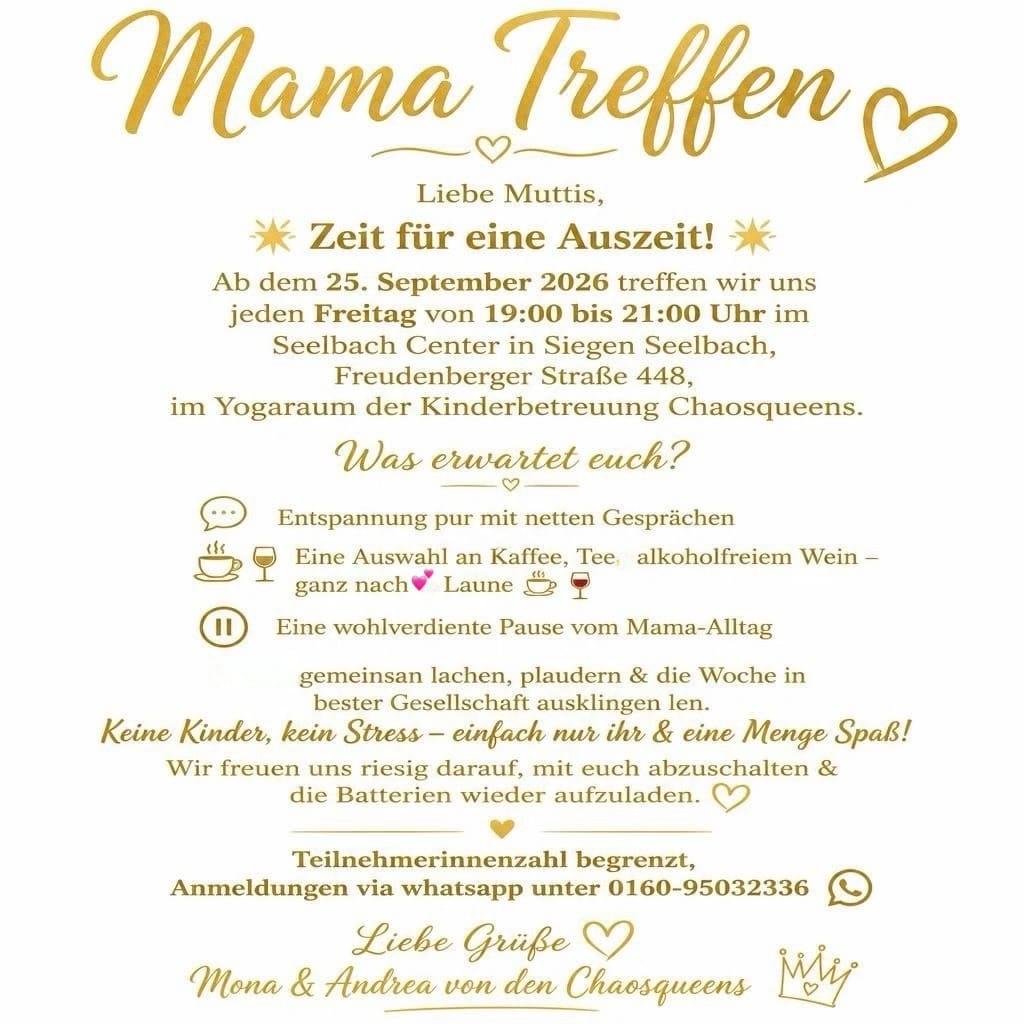 Werbetext Mama Treffen