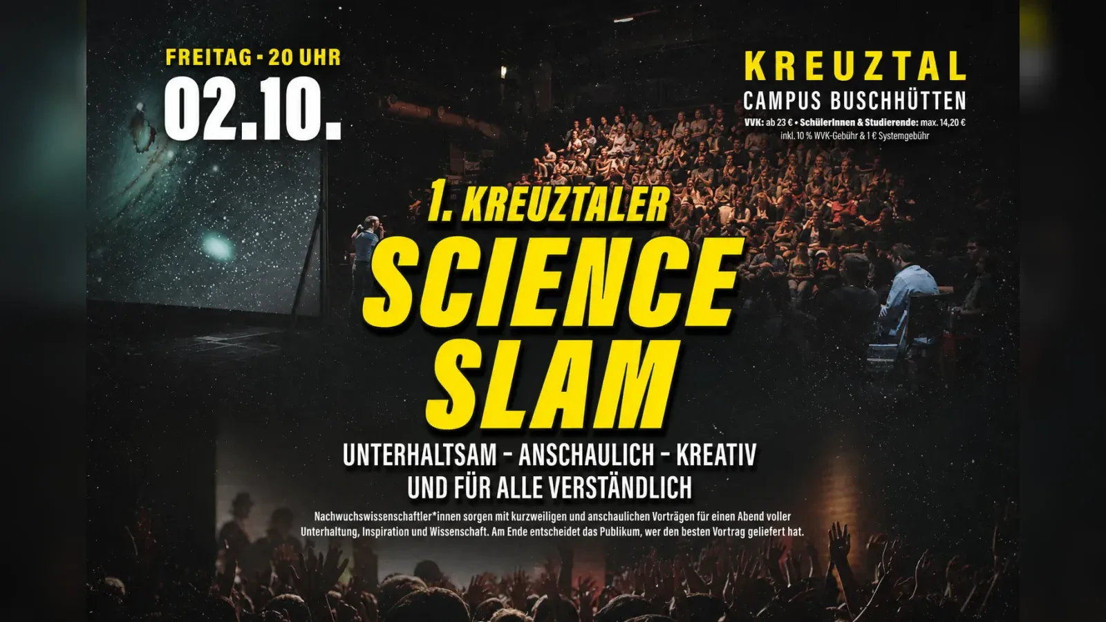 Hero-Bild für 1. Kreuztaler Science Slam