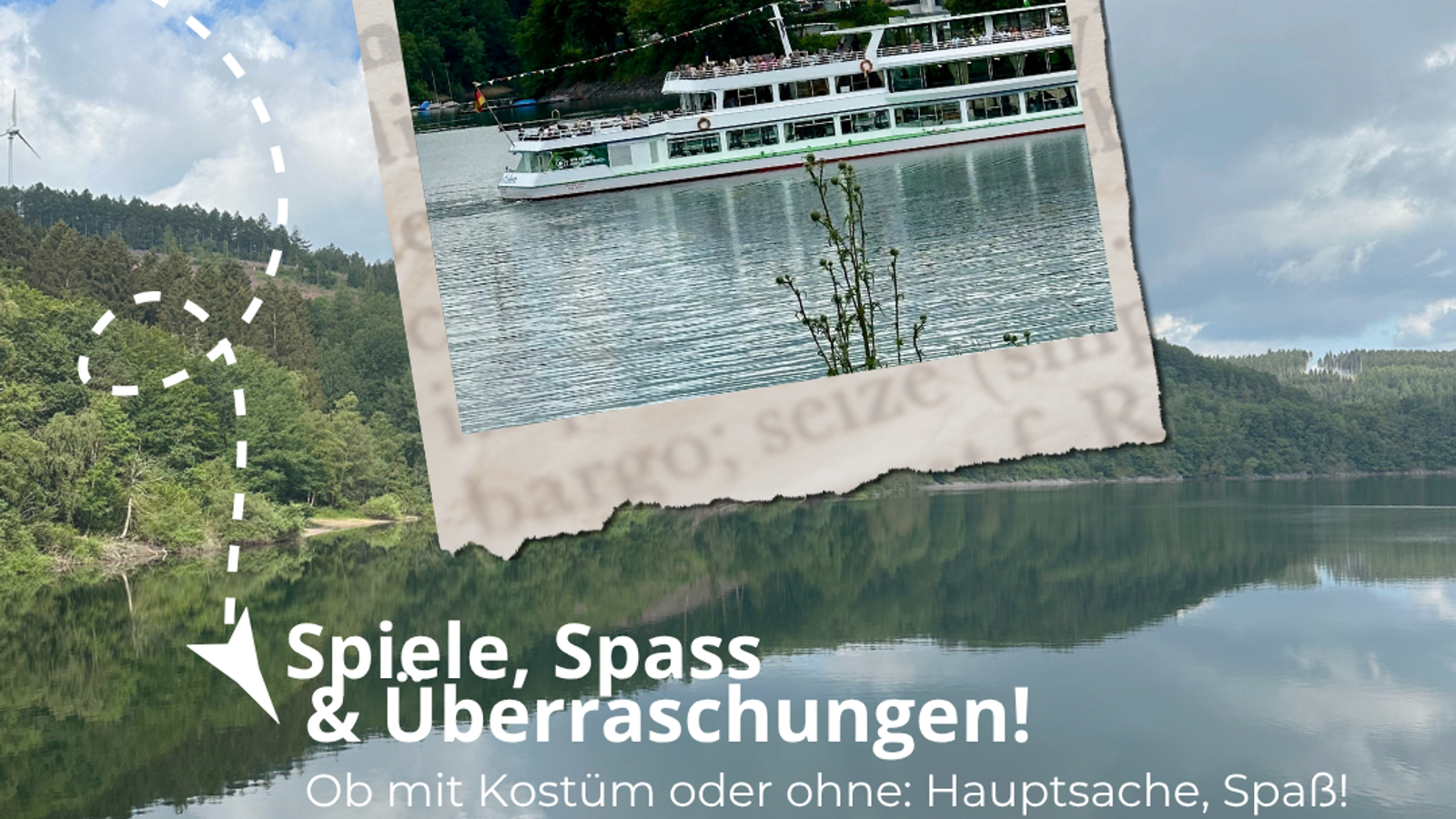 Piratenfahrt auf dem Biggesee in den Ferien in Anlegestelle Talbrücke Olpe (Busparkplatz)
