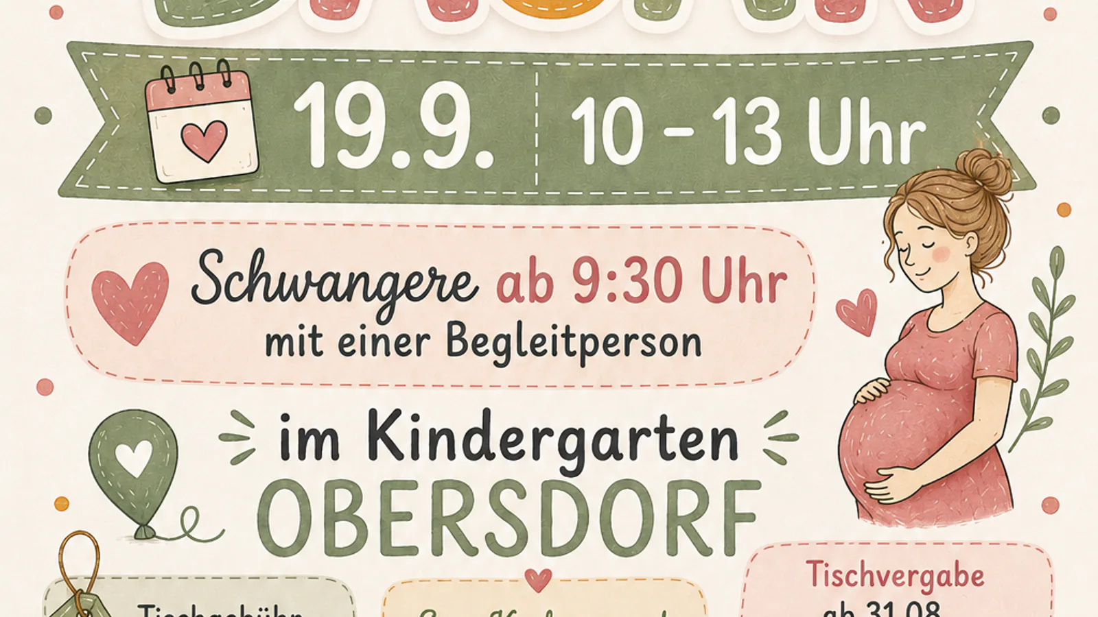 Selbstverkäufer Basar in Obersdorf in Kindergarten Obersdorf