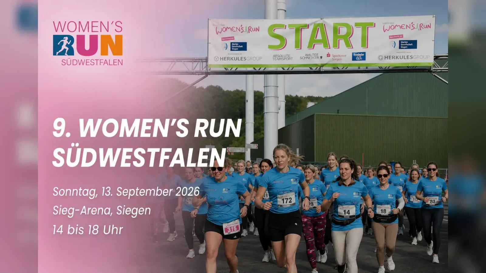 Hero-Bild für 9. Women’s Run Südwestfalen