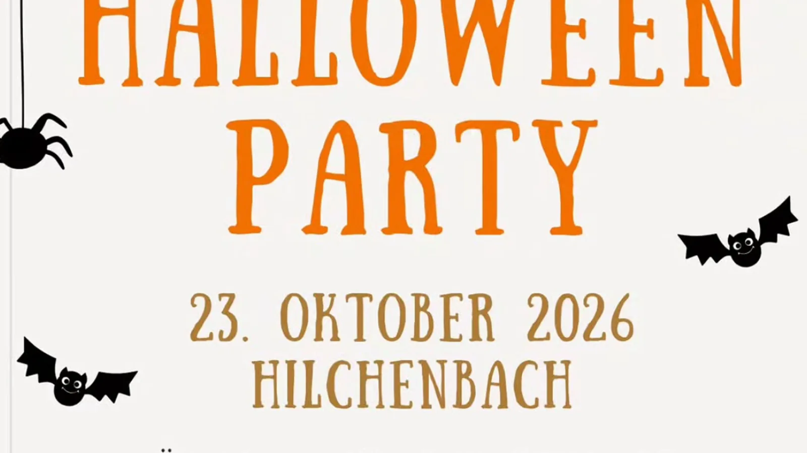 Save the Date! Halloween-Party in Baby Beach Hilchenbach mit Giggles Montessori in BabyBeach Hilchenbach
