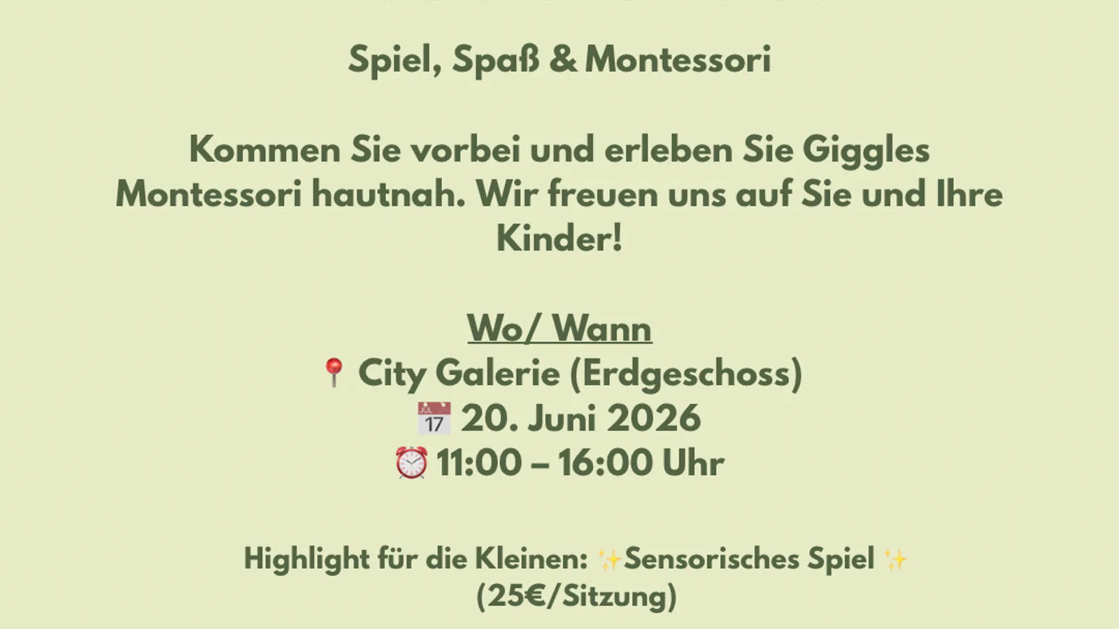 Sensory wonderland Mondays 6 weeks workshop June 8 July 13 2026 9.30 10.30 cafe Fro 6