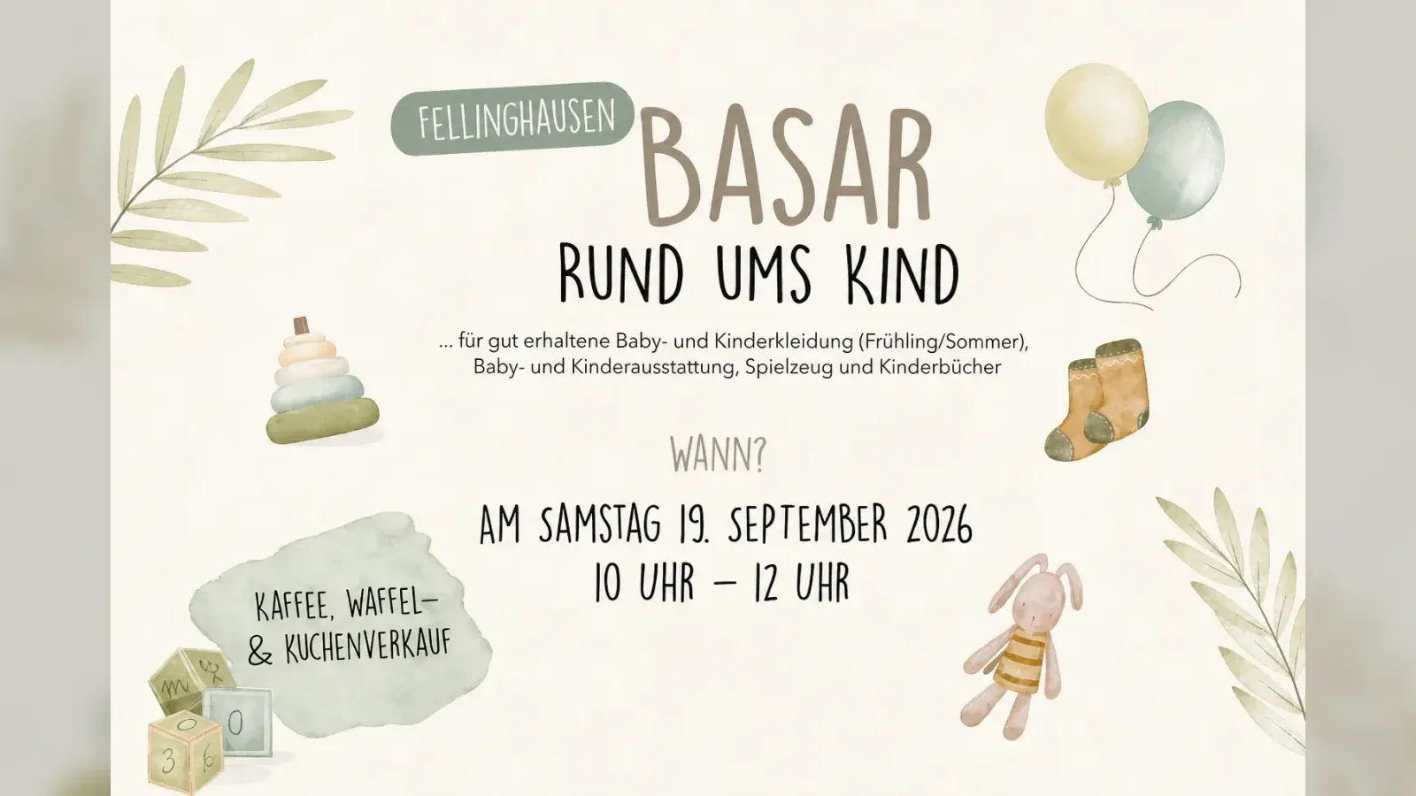 Hero-Bild für Basar rund ums Kind