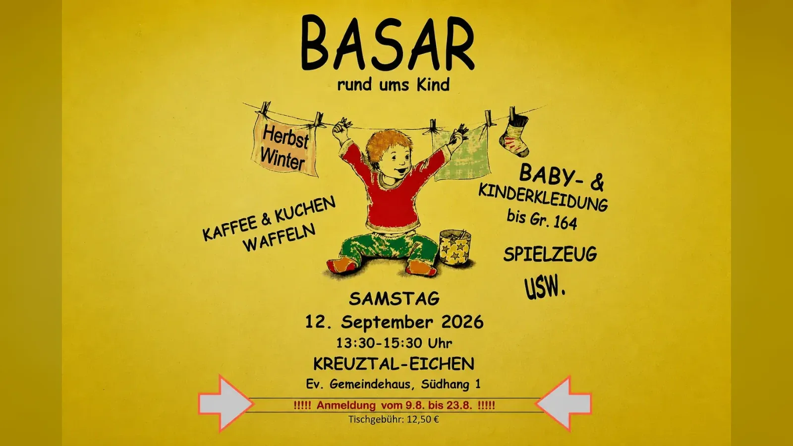 Hero-Bild für Basar rund ums Kind