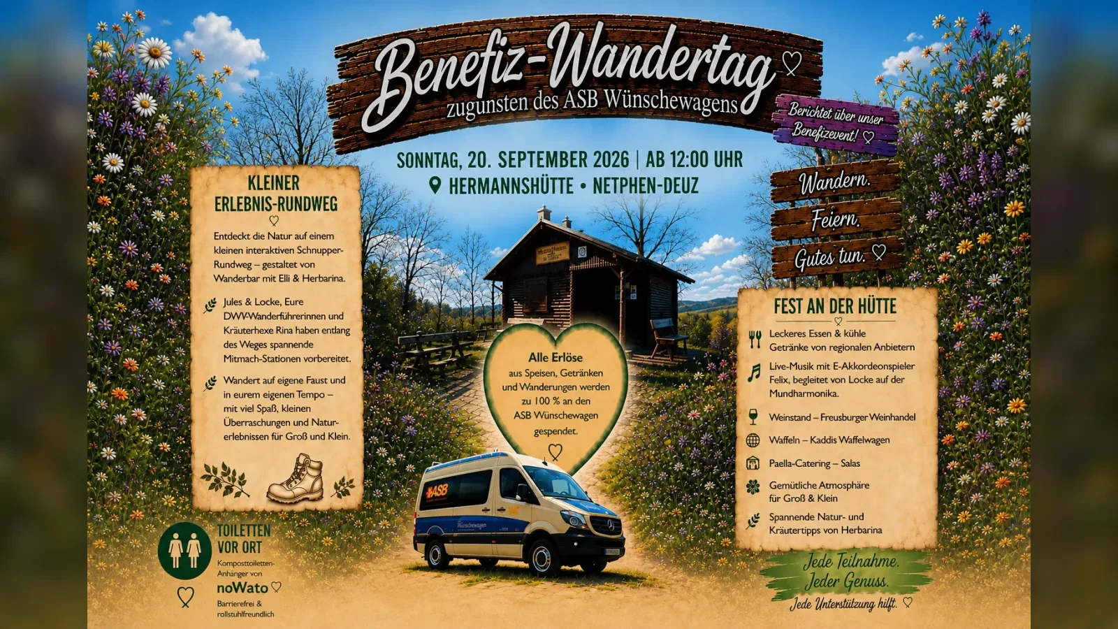 Hero-Bild für Benefiz-Wandertag