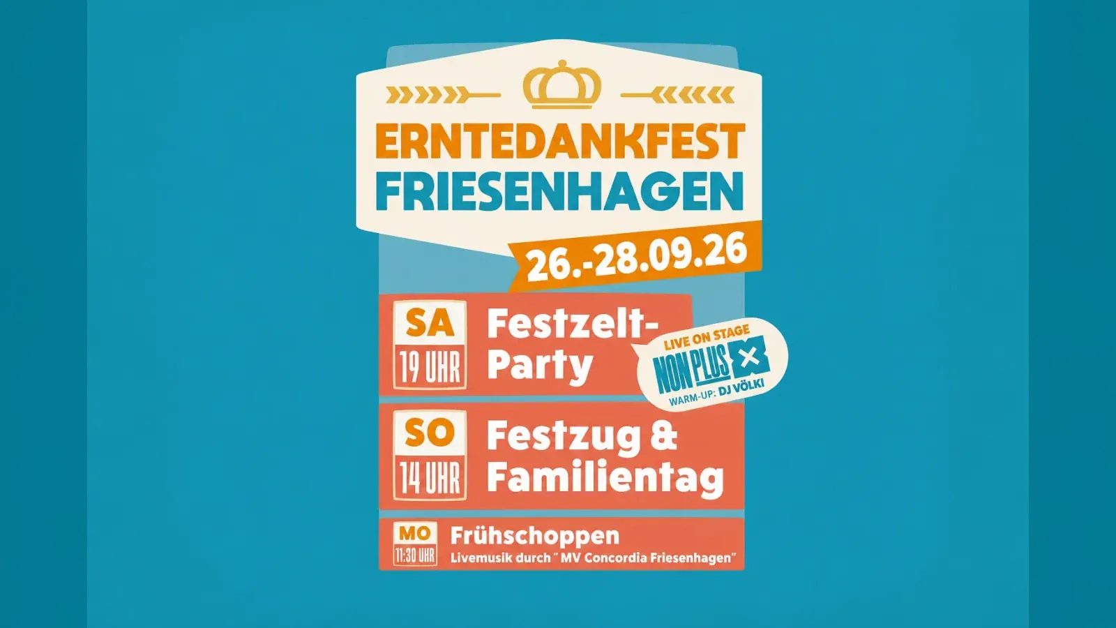 Hero-Bild für Erntedankfest Friesenhagen