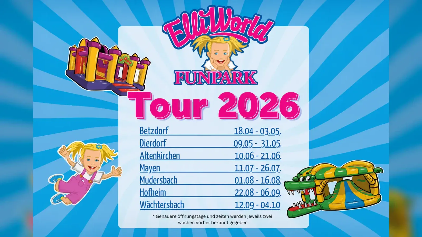 Hero-Bild für EWWorld FUNPARK Tour 2026