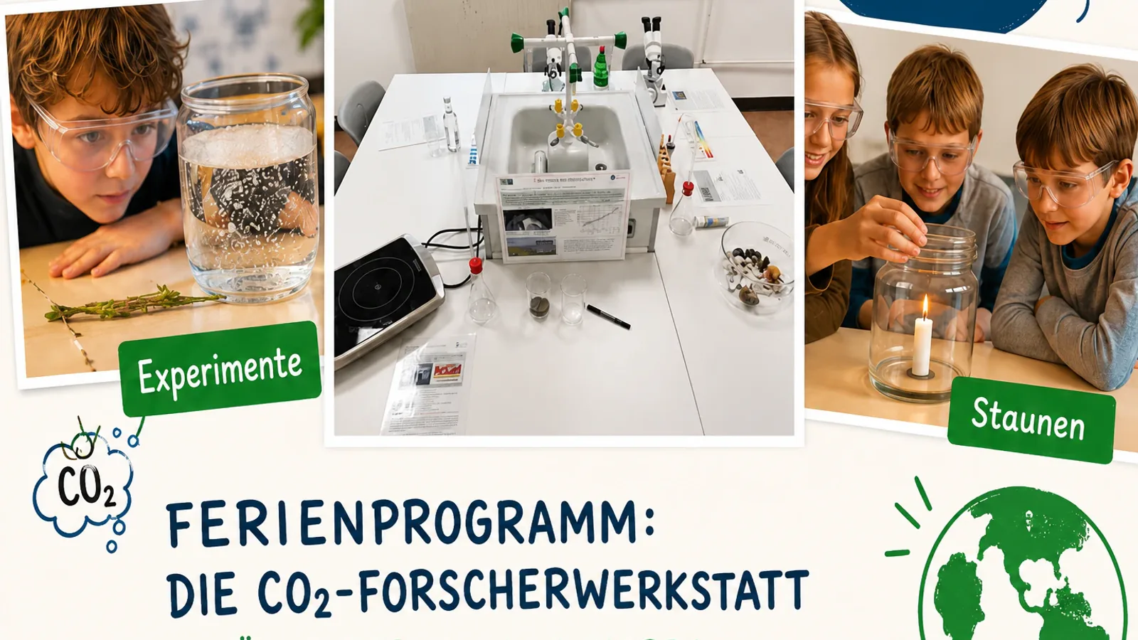 Ferienprogramm: Die CO2-Forscherwerkstatt – für Kinder von 6-12 Jahren