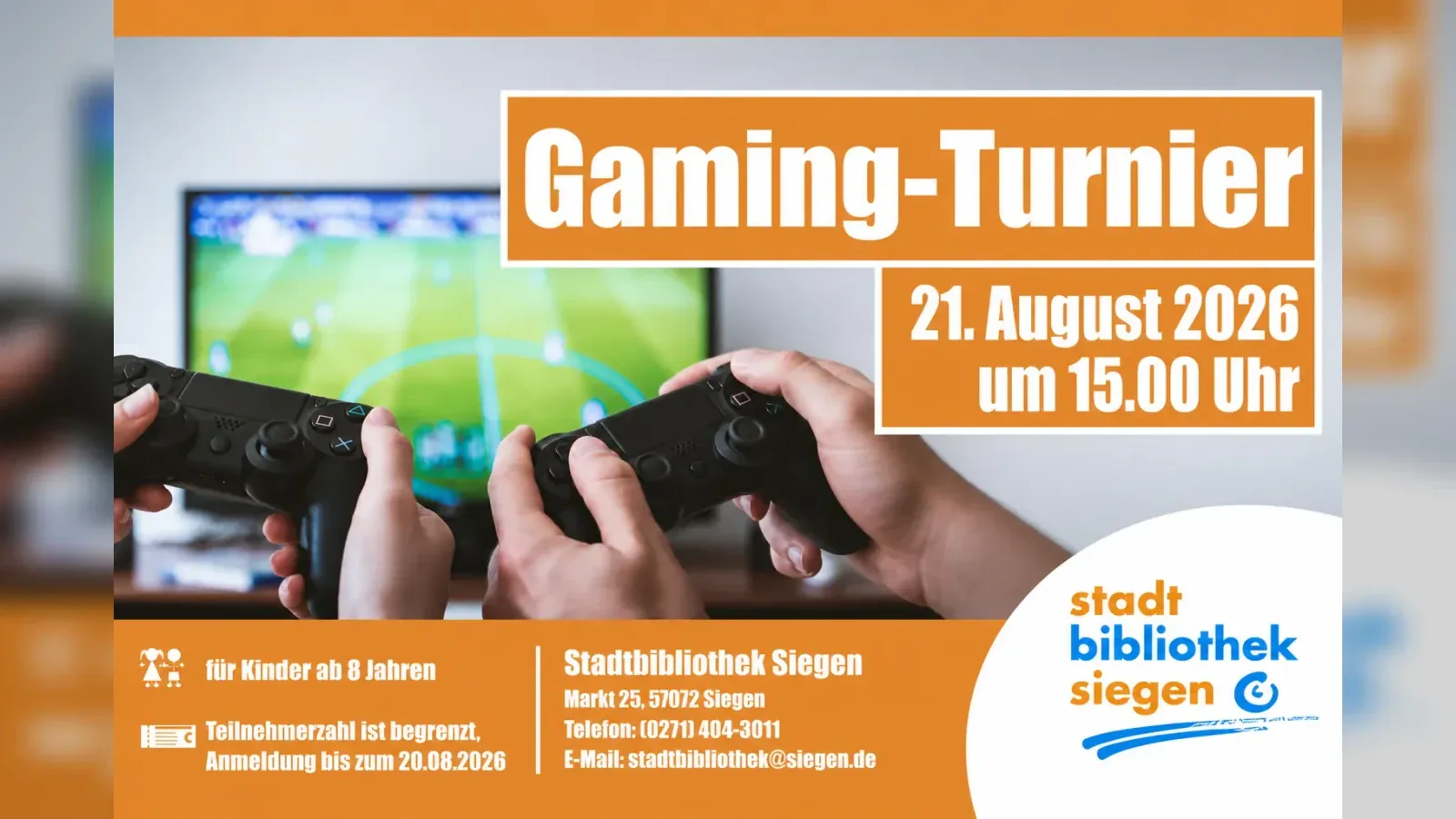 Hero-Bild für Gaming-Turnier
