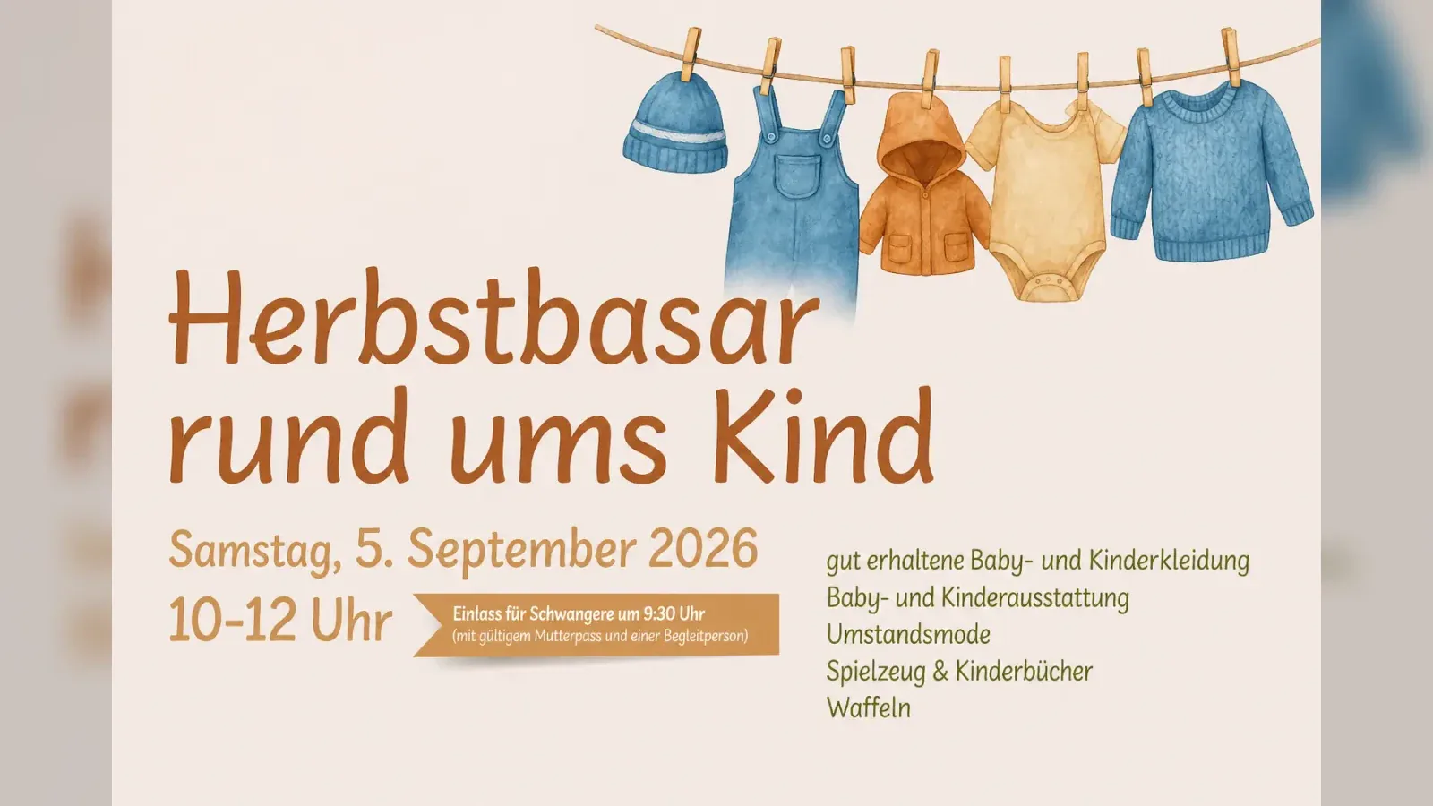 Hero-Bild für Herbstbasar rund ums Kind