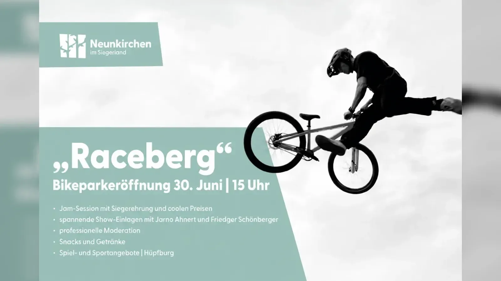 Hero-Bild für Bikeparkeröffnung „Raceberg“