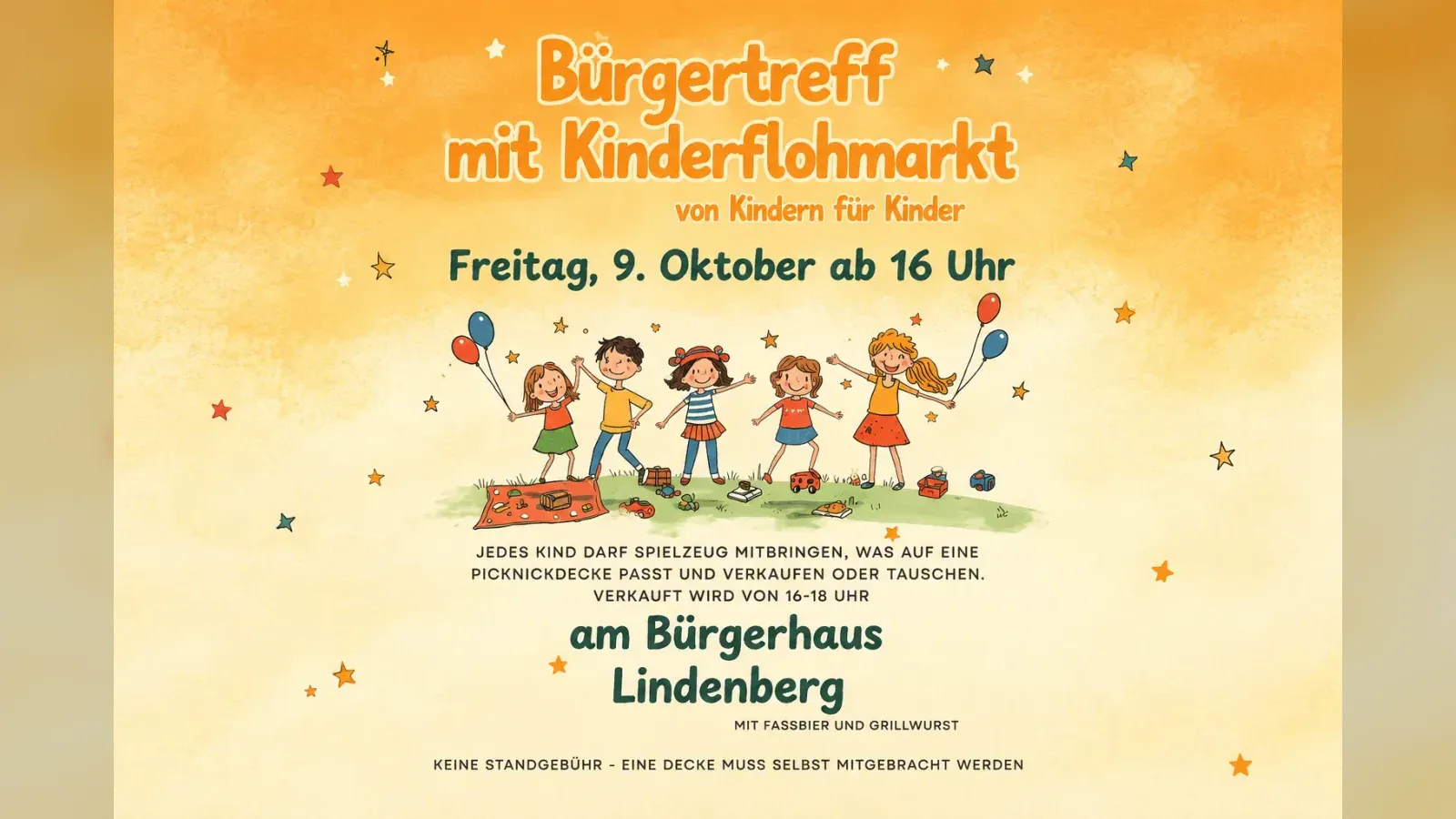 Hero-Bild für Bürgertreff mit Kinderflohmarkt