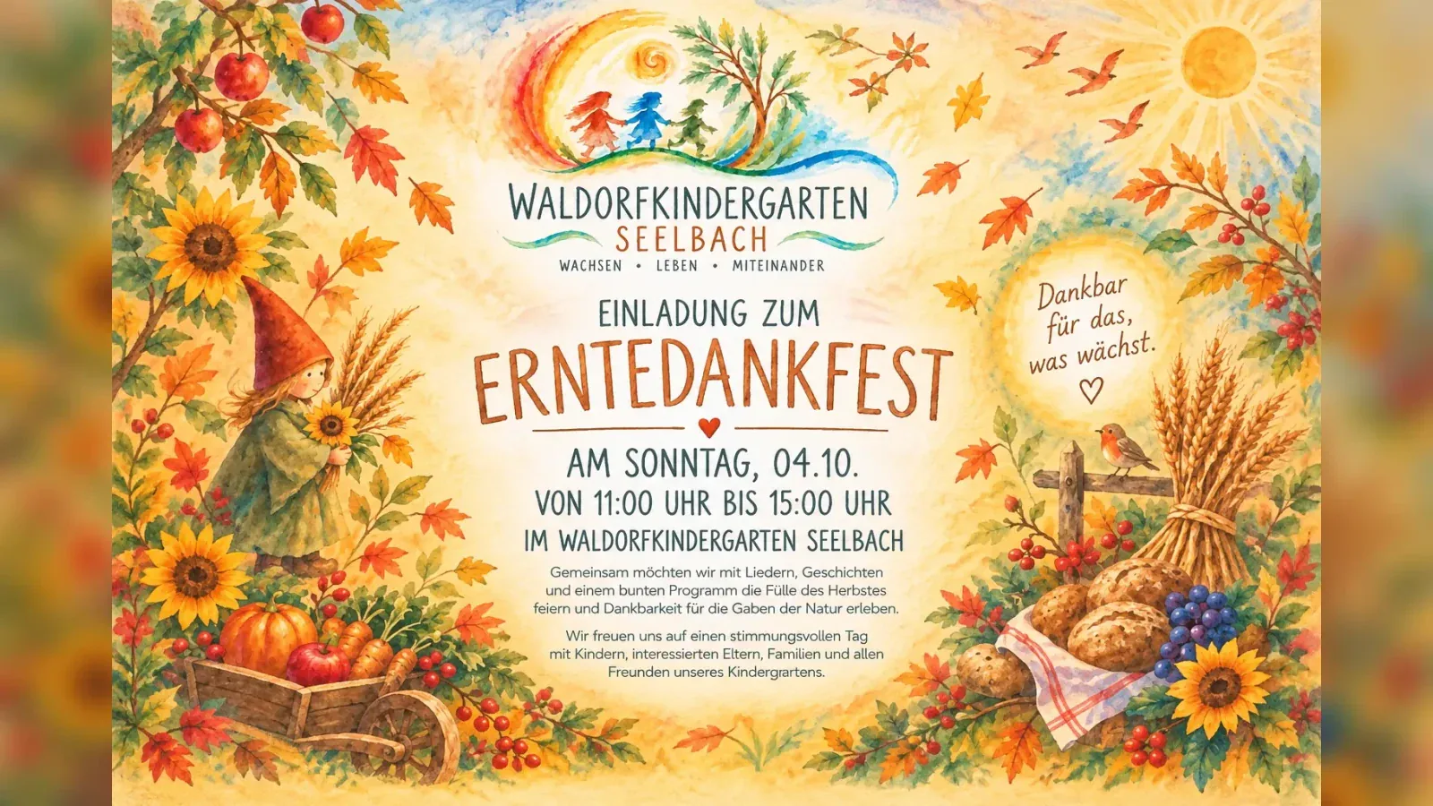 Hero-Bild für Dankbar – Erntedankfest für das, was wächst