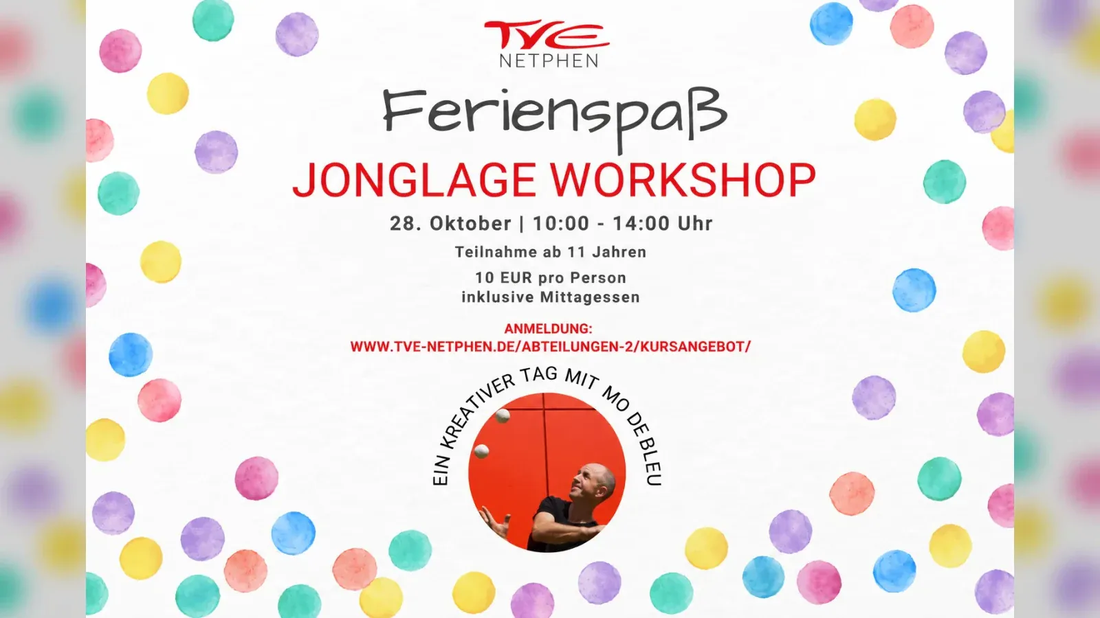 Hero-Bild für Ferienspaß Jonglage Workshop