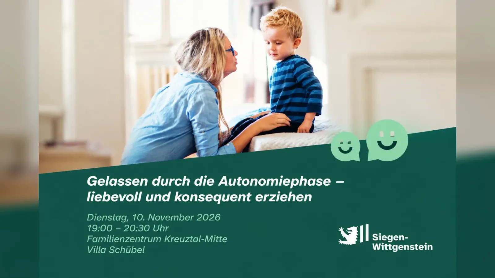 Hero-Bild für Gelassen durch die Autonomiephase – liebevoll und konsequent erziehen