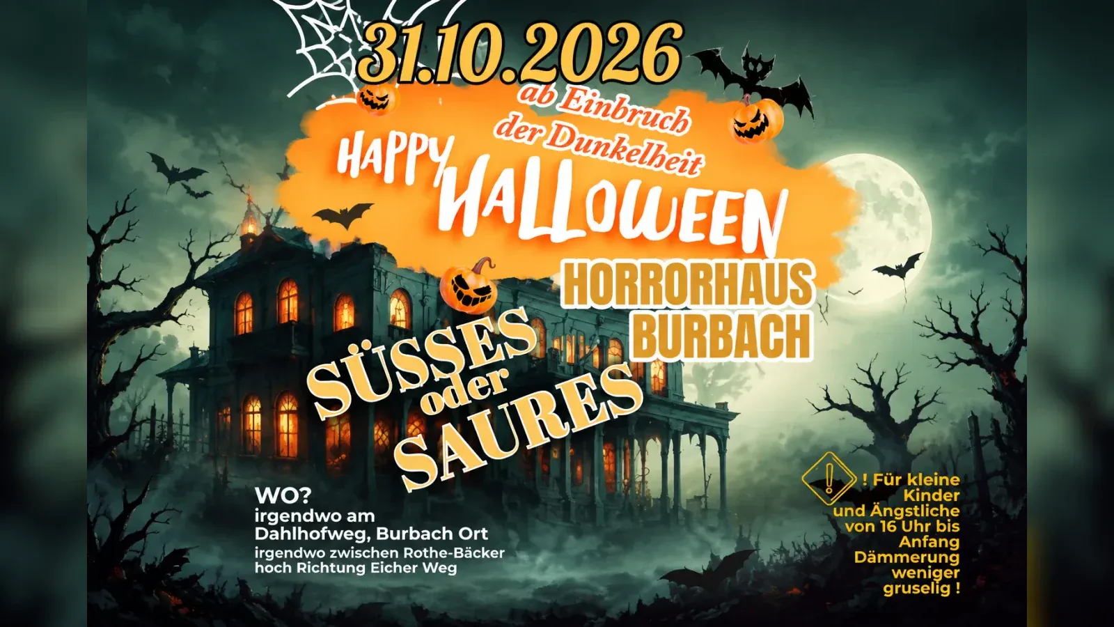 Hero-Bild für HALLOUWEEN HORRORHAUS BURBACH