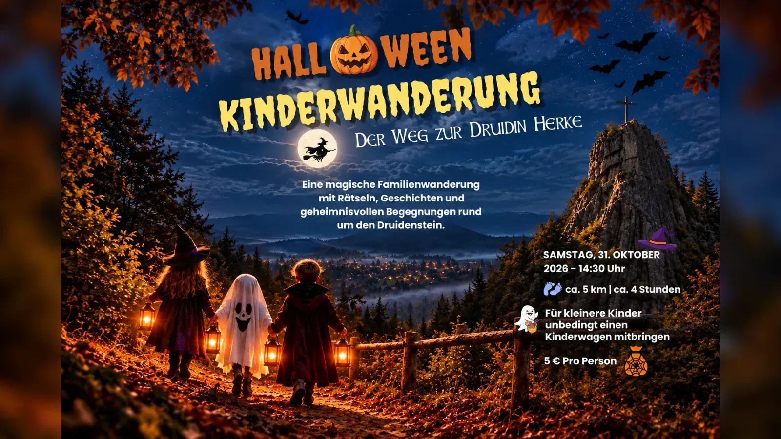 Hero-Bild für HALLWEEN KINDERWANDERUNG