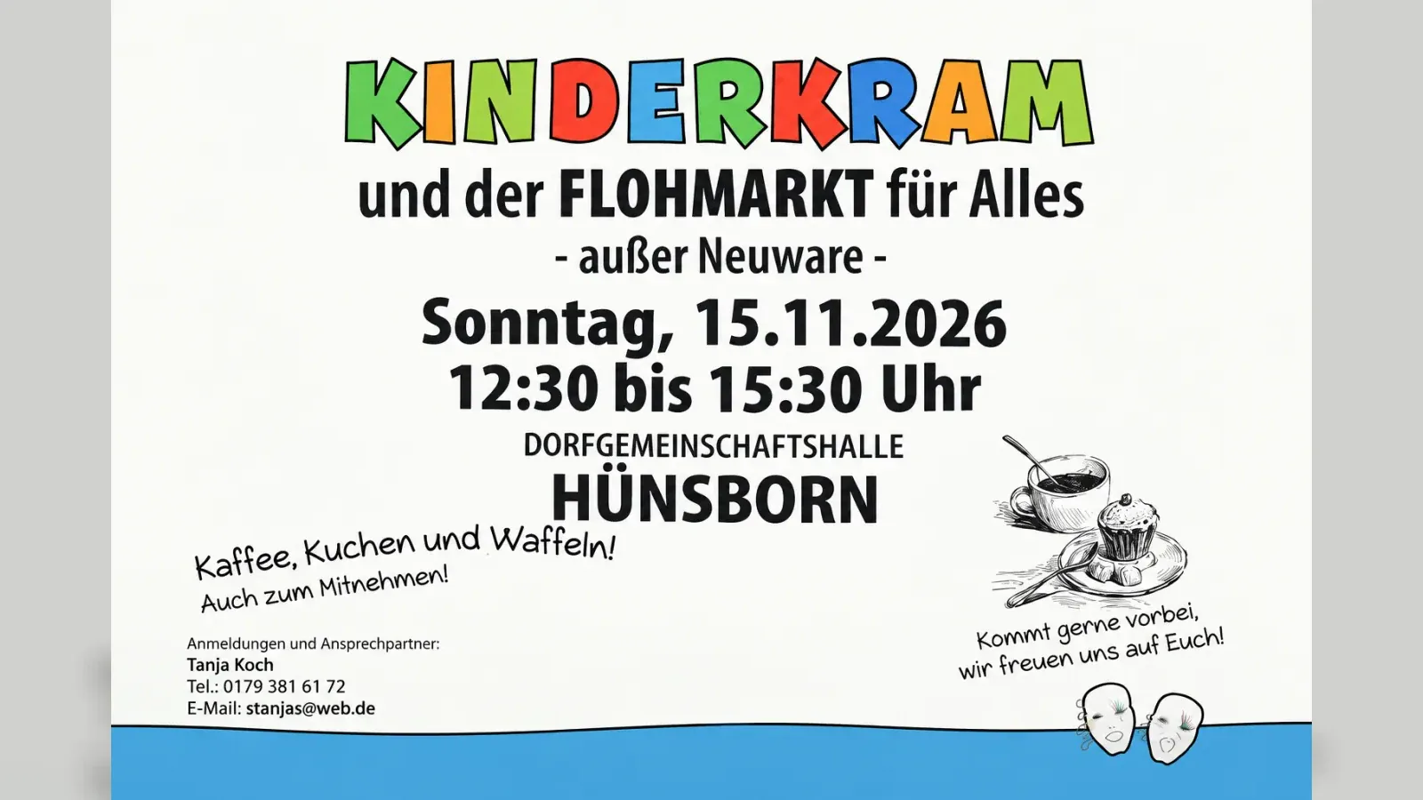 Hero-Bild für Kinderkram und der FLOHMARKT für Alles – außer Neuware –