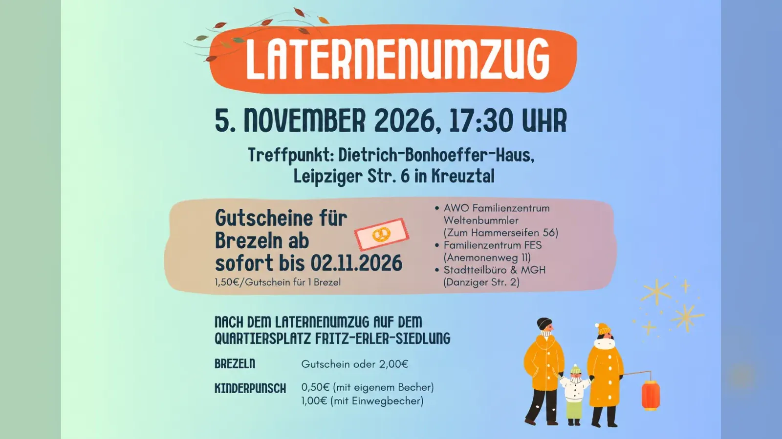 Hero-Bild für Laternenumzug