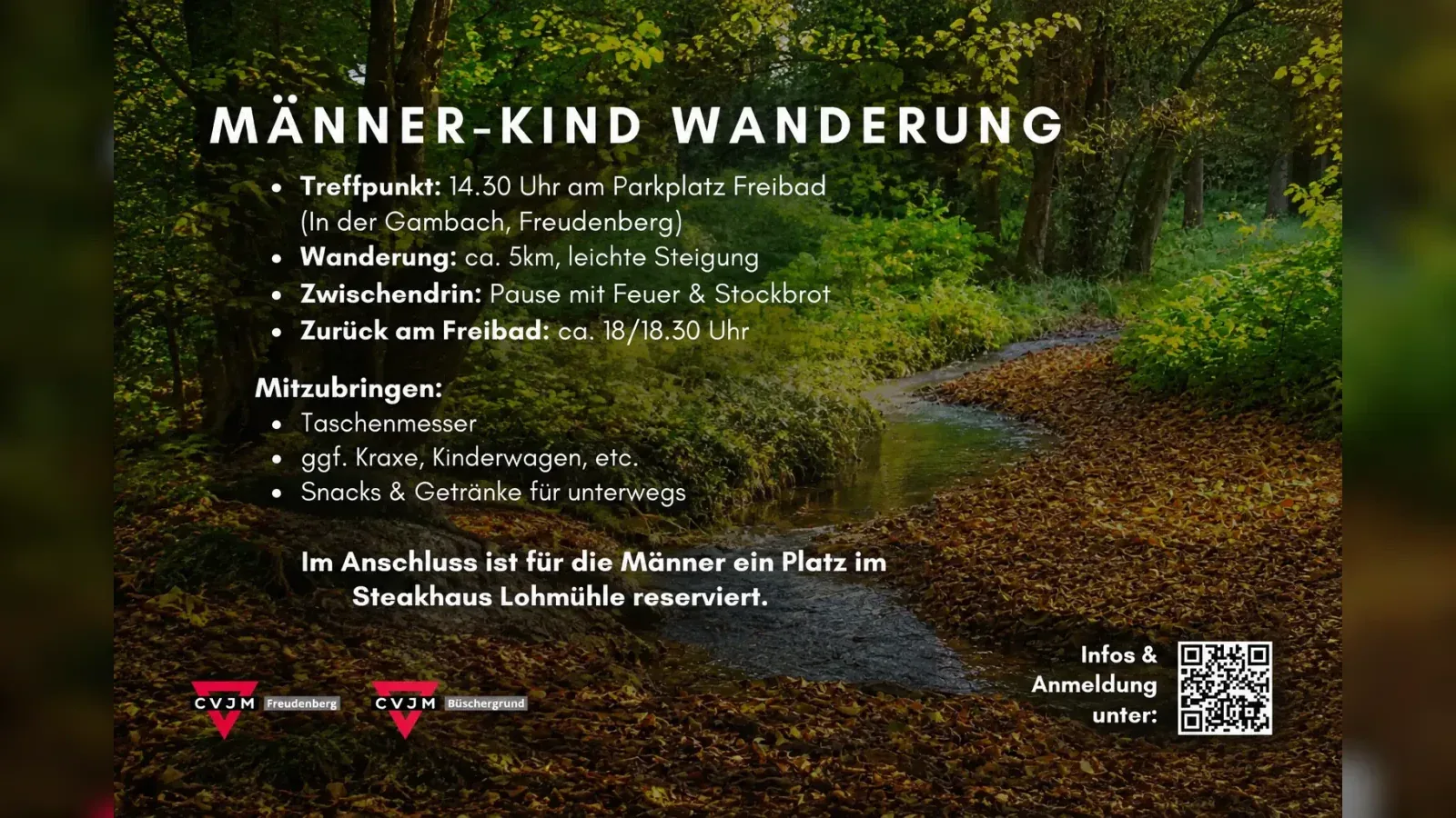 Hero-Bild für MÄNNER-KIND WANDERUNG