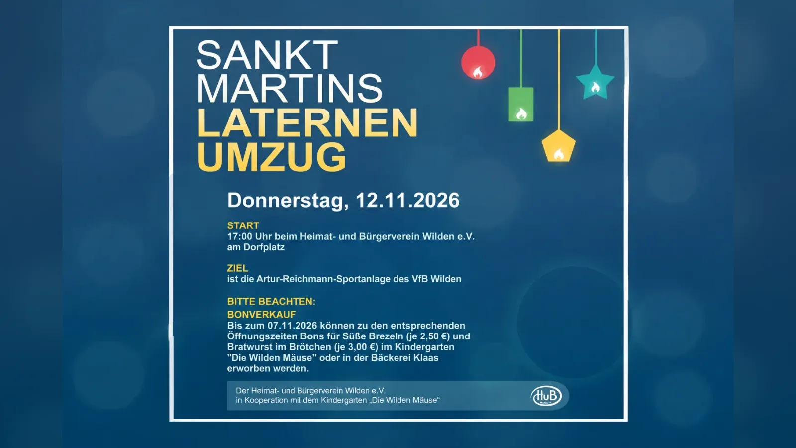 Hero-Bild für Sankt Martins Laternenumzug