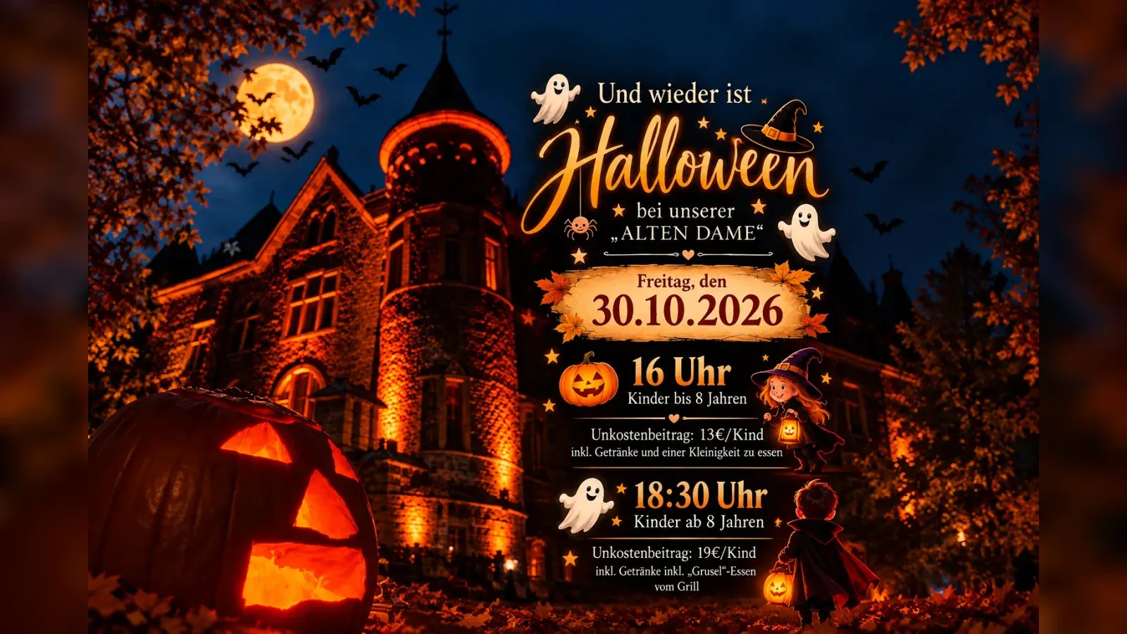 Hero-Bild für Und wieder ist Halloween bei unserer Alten Dame