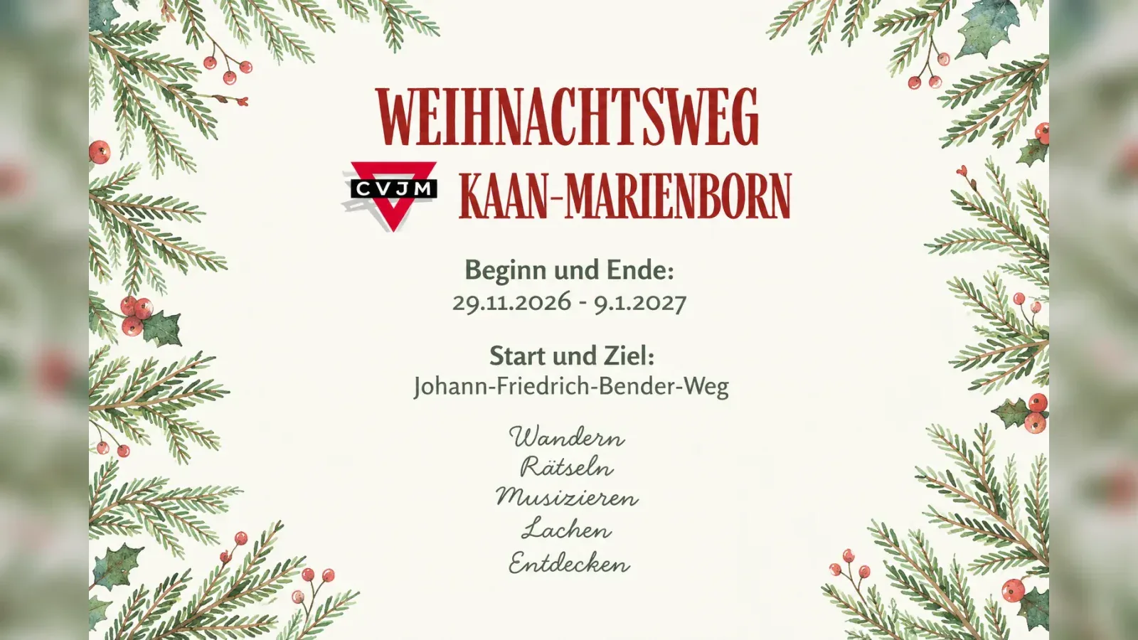 Hero-Bild für Weihnachtsweg