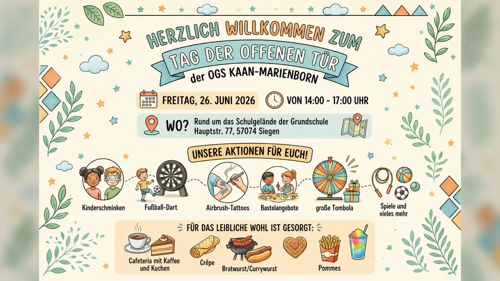 Hero-Bild für Herzlich offener Tür-Tag Kaan-Marienborn der OGS