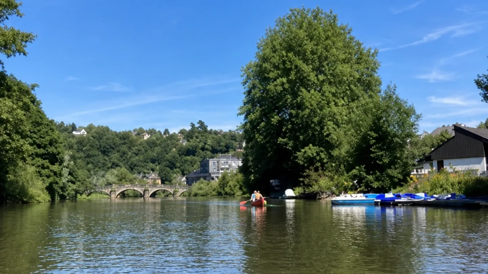 Kanutour der Sportjugend in Abfahrt Bismarckplatz, Kanutour ab Weilburg an der Lahn