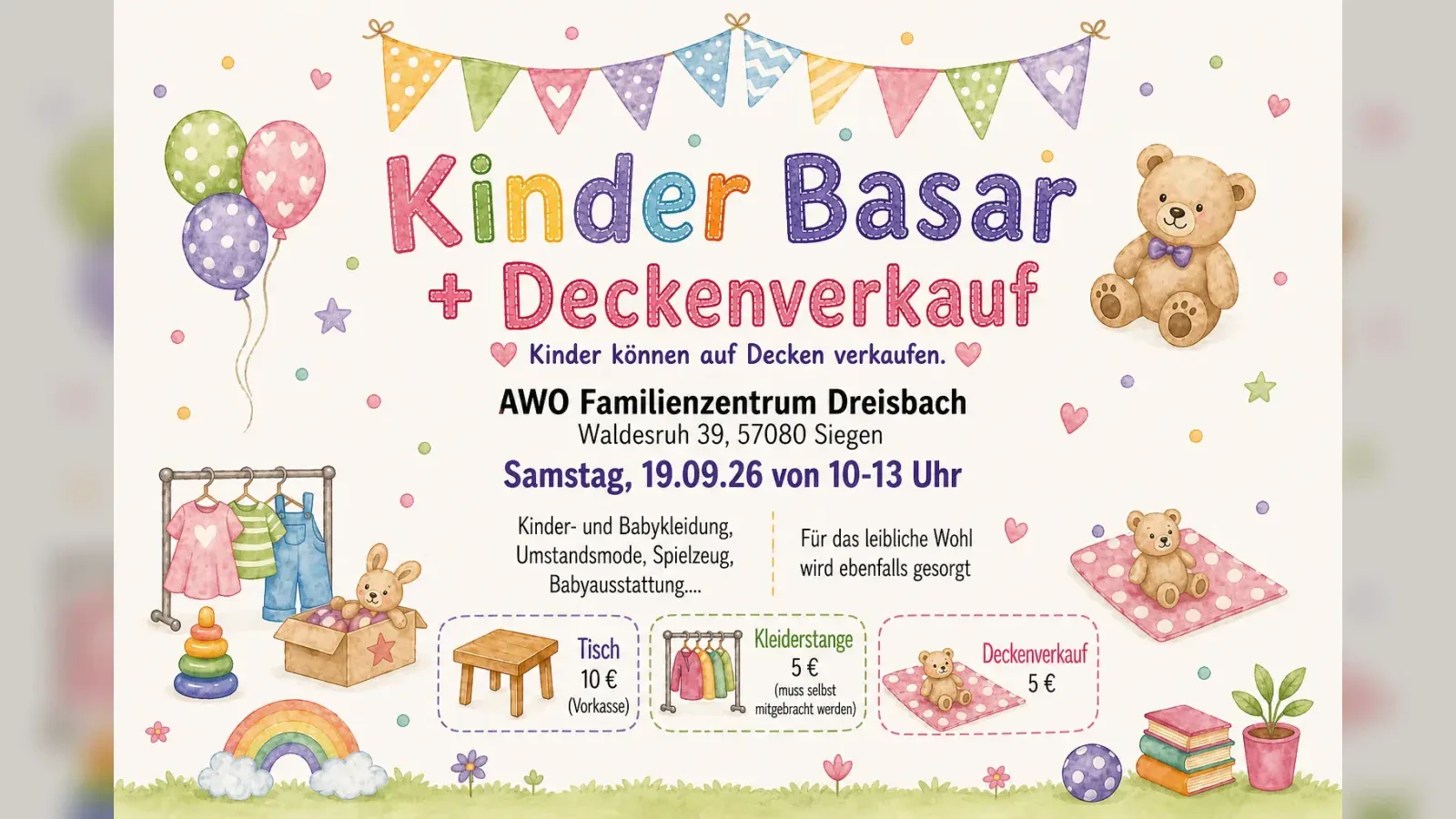 Hero-Bild für Kinder Basar