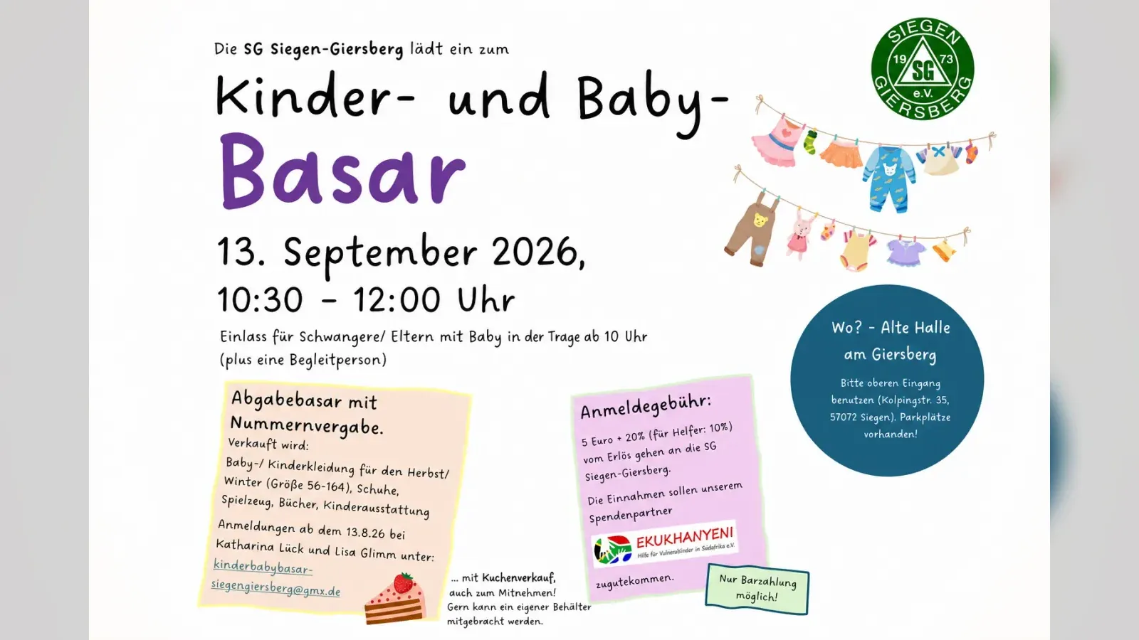 Hero-Bild für Kinder- und Babybasar