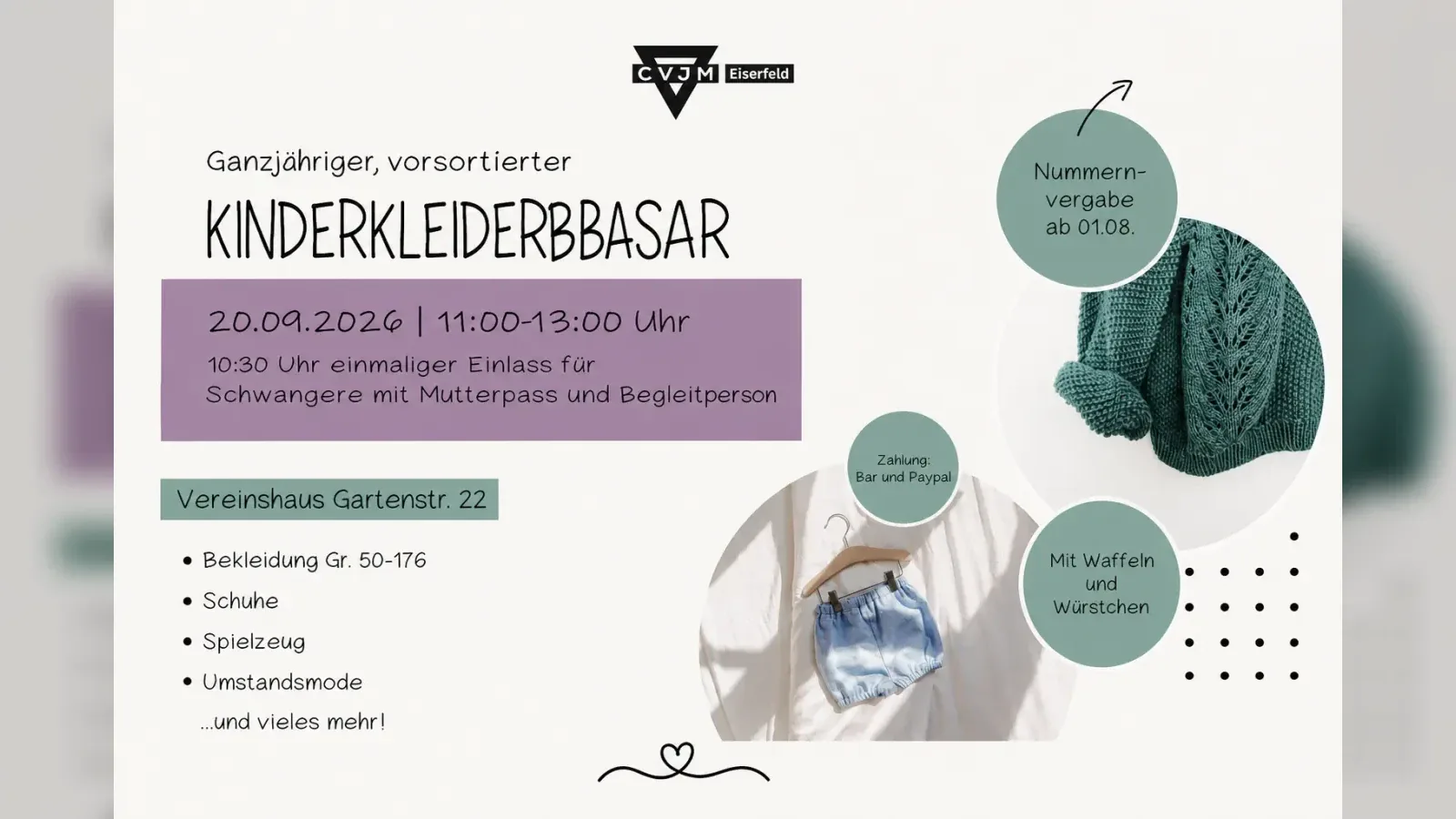 Hero-Bild für Kinderkleiderbasar