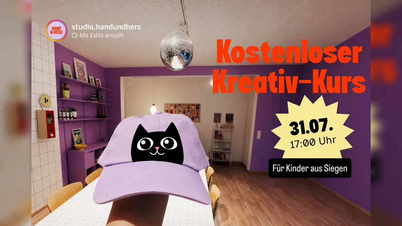 Hero-Bild für Kostenloser Kreativ-Kurs