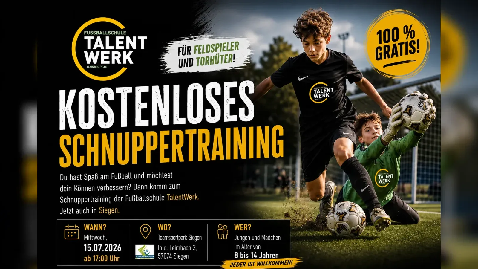 Hero-Bild für Kostenloses Schnuppertraining