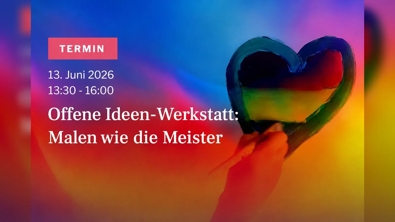 Hero-Bild für Offene Ideen-Werkstatt: Malen wie die Meister