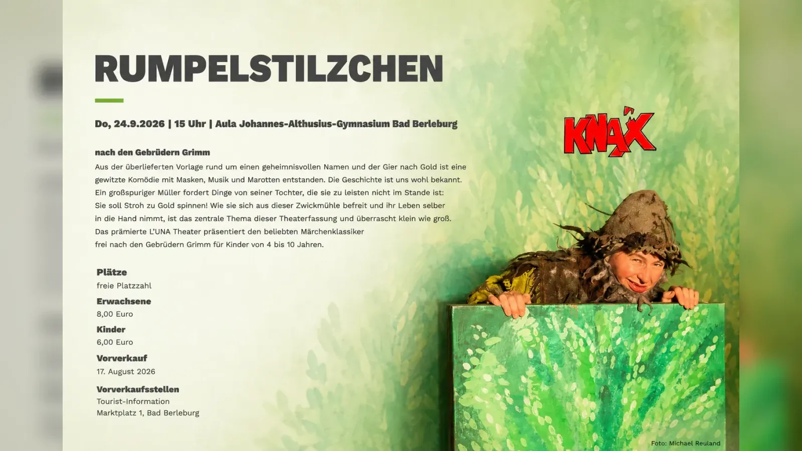 Hero-Bild für RUMPELSTILZCHEN