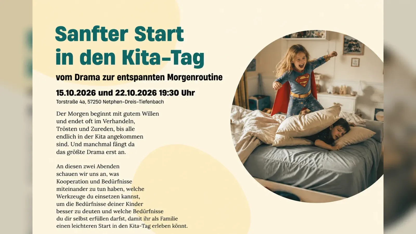 Hero-Bild für Sanfter Start in den Kita-Tag