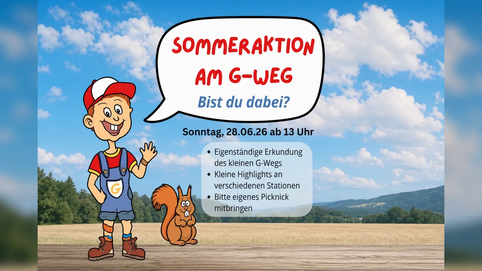 Hero-Bild für SOMMERAKTION AM G-WEG